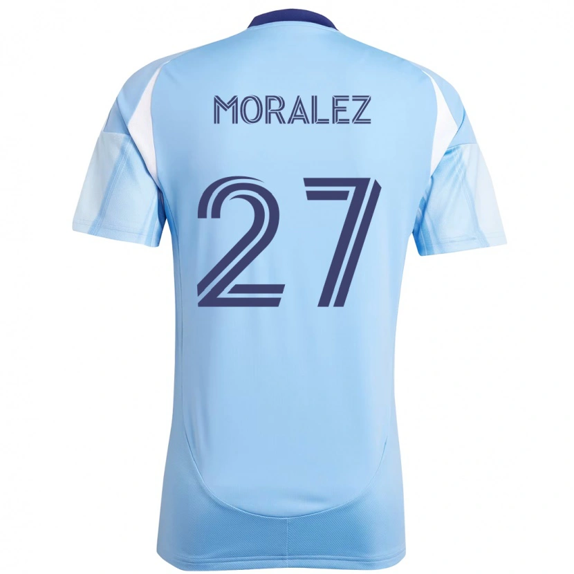 Danxen Kvinnor Maxi Moralez #27 Ljusblå Hemmatröja Matchtröjor 2025/26 Tröjor T-Tröja