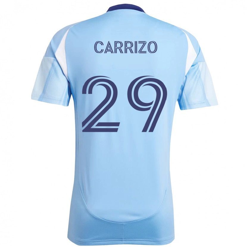 Danxen Kvinnor Máximo Carrizo #29 Ljusblå Hemmatröja Matchtröjor 2025/26 Tröjor T-Tröja