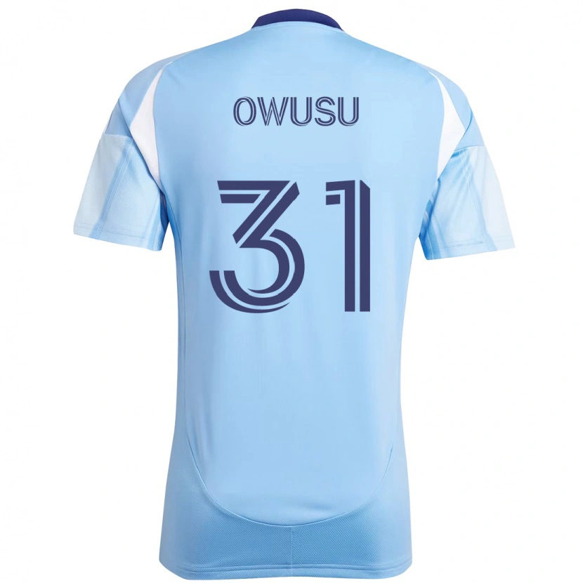 Danxen Kvinnor Samuel Owusu #31 Ljusblå Hemmatröja Matchtröjor 2025/26 Tröjor T-Tröja