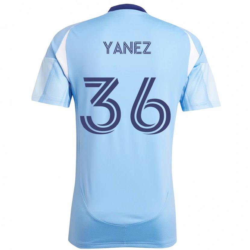 Danxen Kvinnor Zidane Yañez #36 Ljusblå Hemmatröja Matchtröjor 2025/26 Tröjor T-Tröja