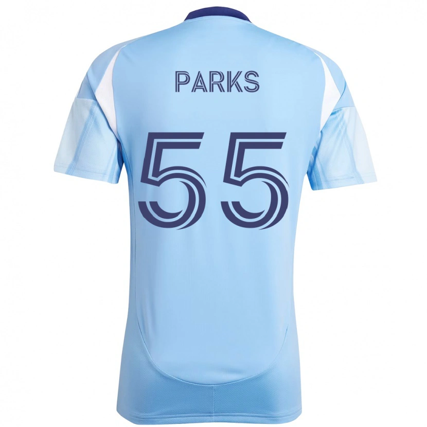 Danxen Kvinnor Keaton Parks #55 Ljusblå Hemmatröja Matchtröjor 2025/26 Tröjor T-Tröja