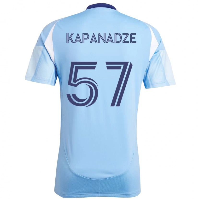 Danxen Kvinnor Nicholas Kapanadze #57 Ljusblå Hemmatröja Matchtröjor 2025/26 Tröjor T-Tröja