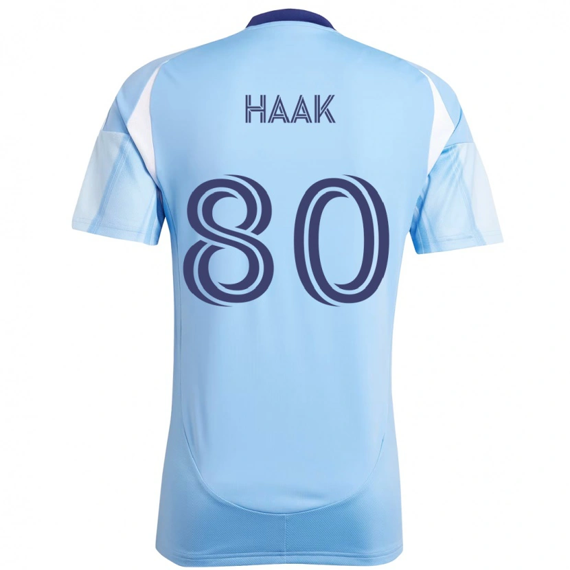 Danxen Kvinnor Justin Haak #80 Ljusblå Hemmatröja Matchtröjor 2025/26 Tröjor T-Tröja