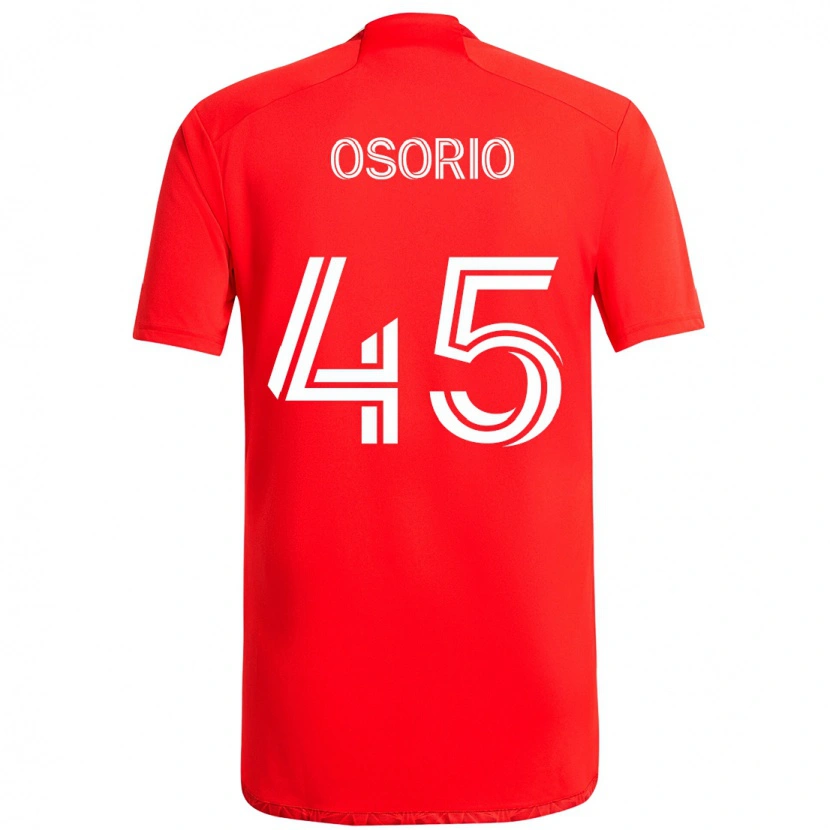 Danxen Kvinnor Harold Osorio #45 Röd Vit Hemmatröja Matchtröjor 2025/26 Tröjor T-Tröja