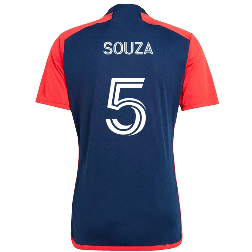 Danxen Kvinnor Victor Souza #5 Vit Blå Hemmatröja Matchtröjor 2025/26 Tröjor T-Tröja