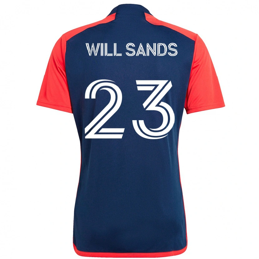 Danxen Kvinnor Will Sands #23 Blå Röd Hemmatröja Matchtröjor 2025/26 Tröjor T-Tröja