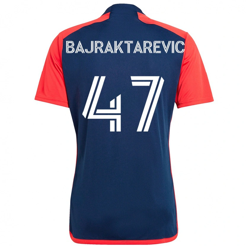 Danxen Kvinnor Esmir Bajraktarevic #47 Blå Röd Hemmatröja Matchtröjor 2025/26 Tröjor T-Tröja