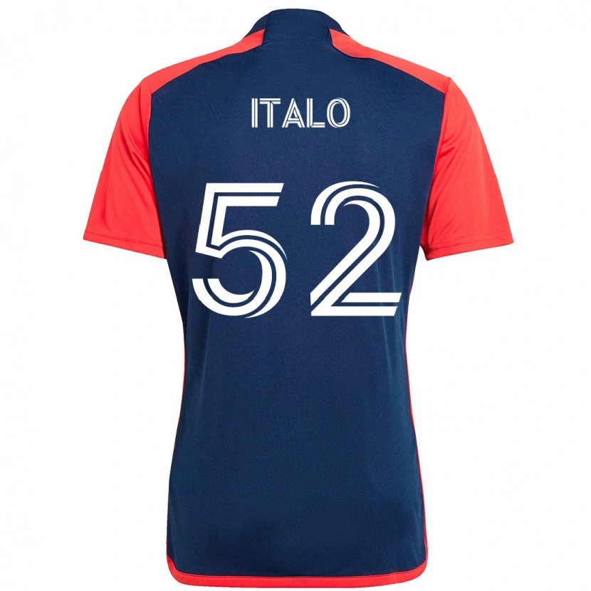 Danxen Kvinnor Ítalo #52 Blå Röd Hemmatröja Matchtröjor 2025/26 Tröjor T-Tröja