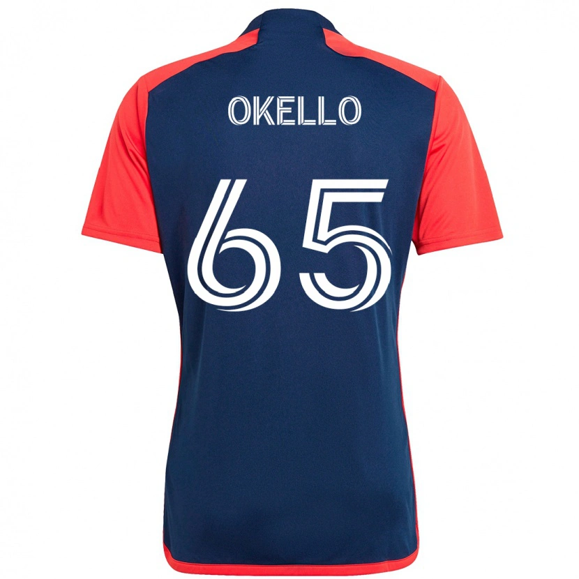 Danxen Kvinnor Noble Okello #65 Blå Röd Hemmatröja Matchtröjor 2025/26 Tröjor T-Tröja