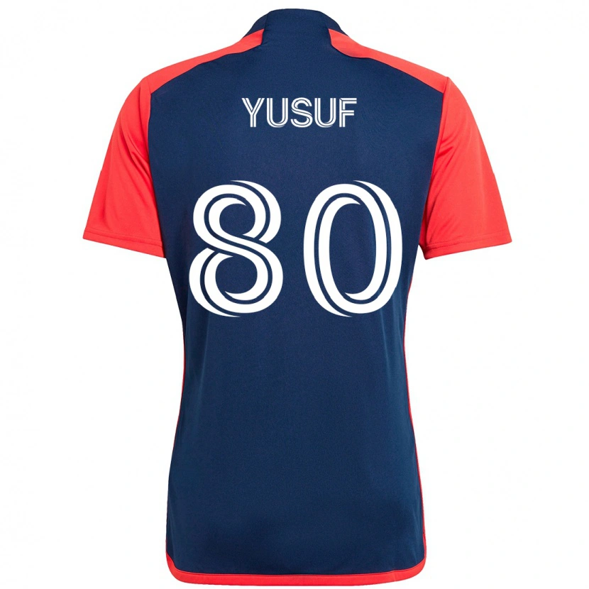 Danxen Kvinnor Alhassan Yusuf #80 Blå Röd Hemmatröja Matchtröjor 2025/26 Tröjor T-Tröja