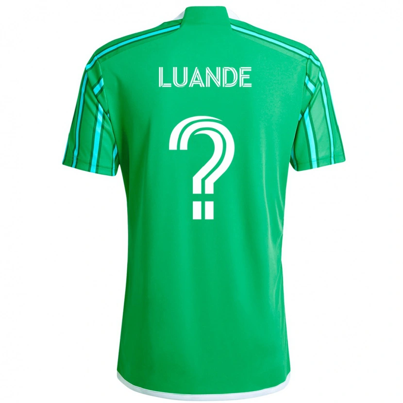 Danxen Kvinnor Michael Luande #0 Grön Vit Hemmatröja Matchtröjor 2025/26 Tröjor T-Tröja