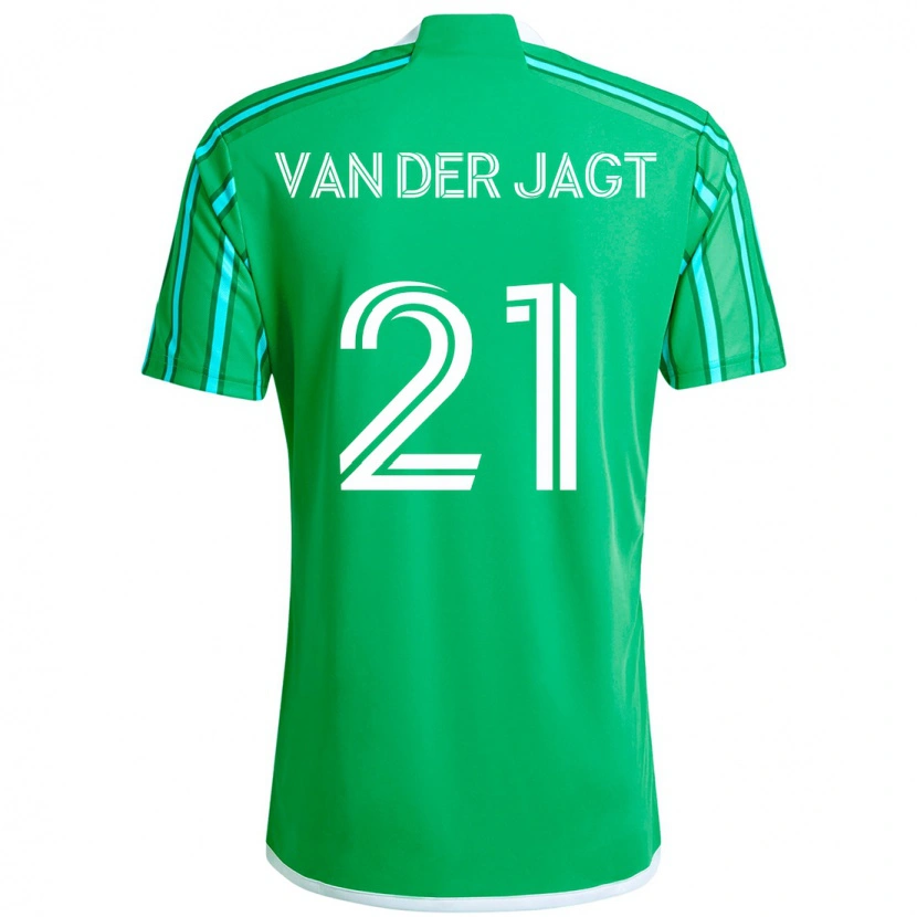 Danxen Kvinnor Olivia Van Der Jagt #21 Grön Vit Hemmatröja Matchtröjor 2025/26 Tröjor T-Tröja