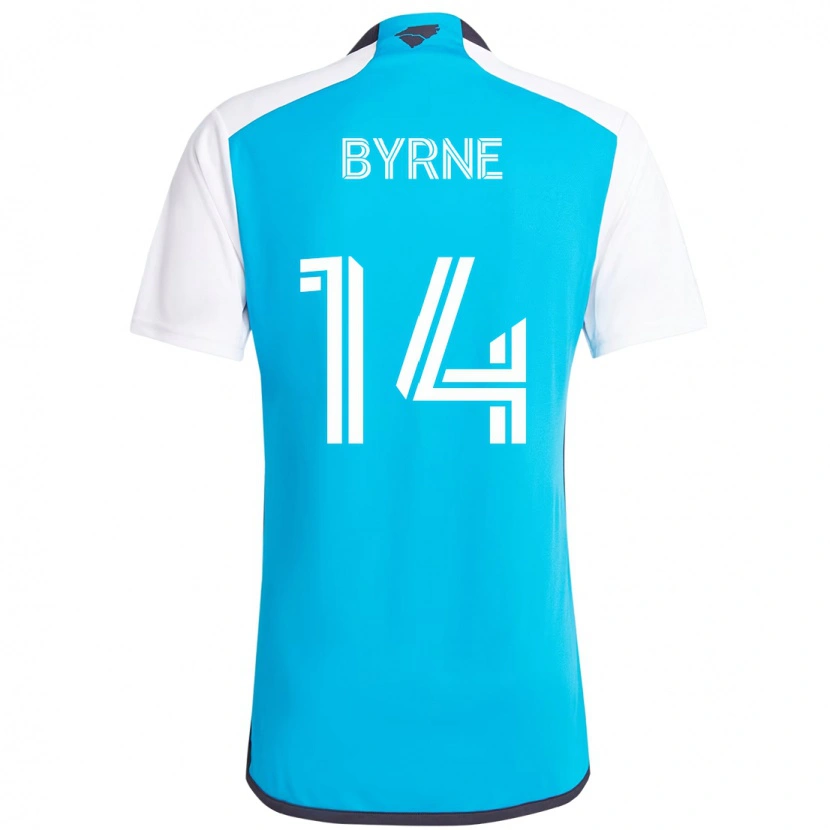 Danxen Kvinnor Nathan Byrne #14 Himmelsblå Vit Hemmatröja Matchtröjor 2025/26 Tröjor T-Tröja