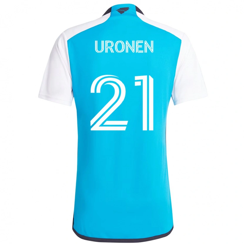 Danxen Kvinnor Jere Uronen #21 Himmelsblå Vit Hemmatröja Matchtröjor 2025/26 Tröjor T-Tröja