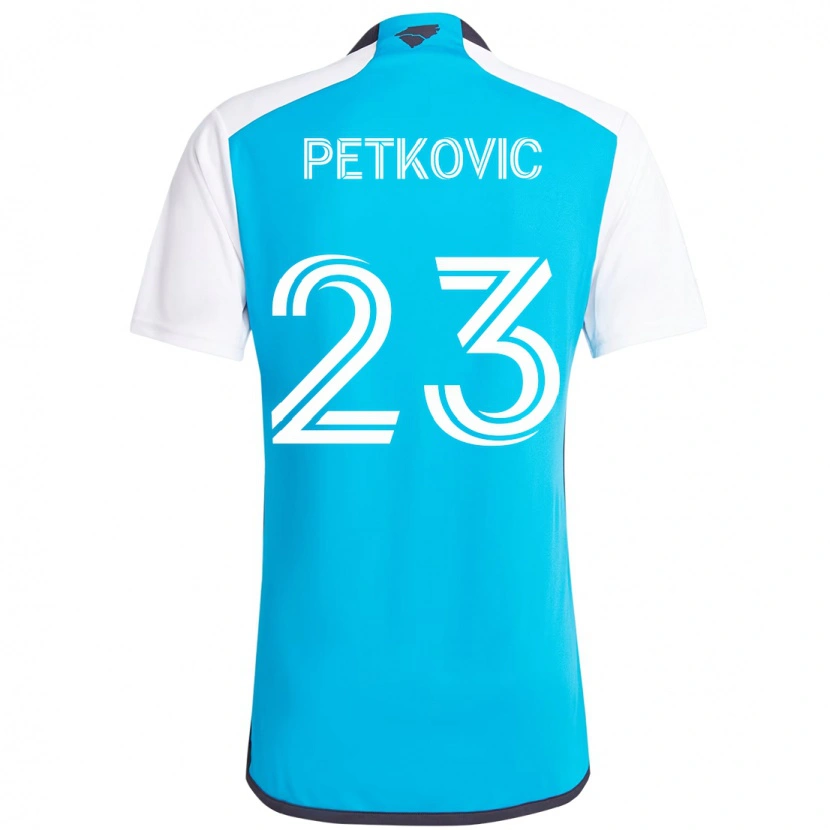 Danxen Kvinnor Nikola Petkovic #23 Himmelsblå Vit Hemmatröja Matchtröjor 2025/26 Tröjor T-Tröja