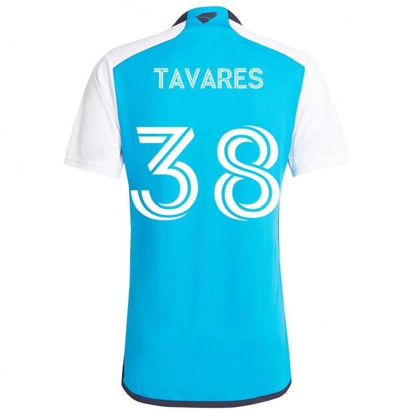 Danxen Kvinnor Iuri Tavares #38 Himmelsblå Vit Hemmatröja Matchtröjor 2025/26 Tröjor T-Tröja