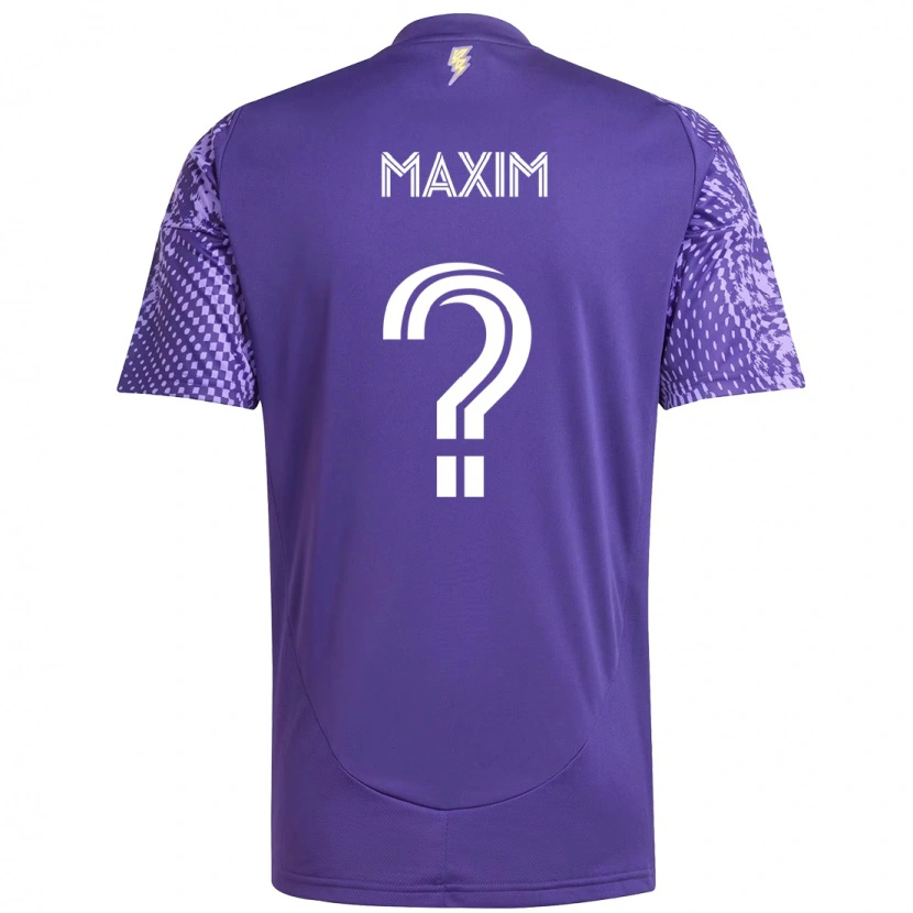 Danxen Kvinnor Luca Maxim #0 Lila Vit Hemmatröja Matchtröjor 2025/26 Tröjor T-Tröja