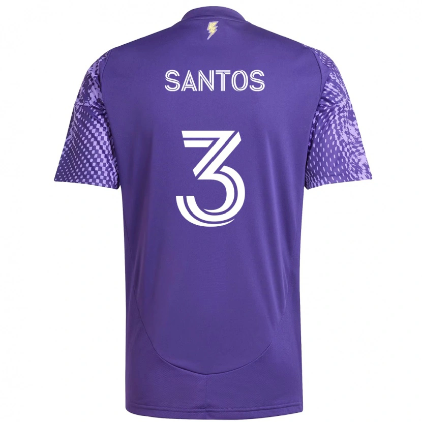 Danxen Kvinnor Rafael Santos #3 Lila Vit Hemmatröja Matchtröjor 2025/26 Tröjor T-Tröja