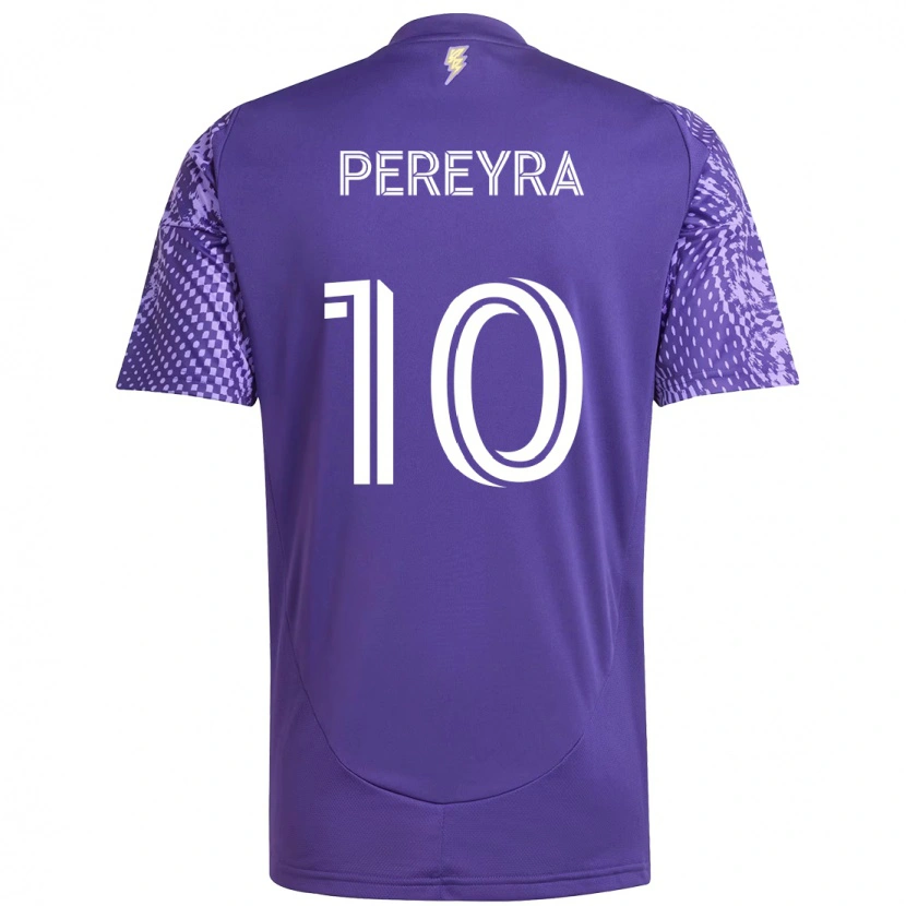 Danxen Kvinnor Mauricio Pereyra #10 Lila Vit Hemmatröja Matchtröjor 2025/26 Tröjor T-Tröja