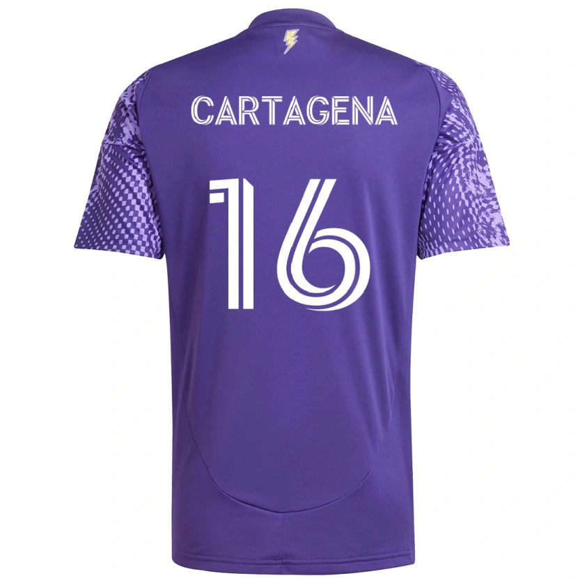 Danxen Kvinnor Wilder Cartagena #16 Lila Vit Hemmatröja Matchtröjor 2025/26 Tröjor T-Tröja