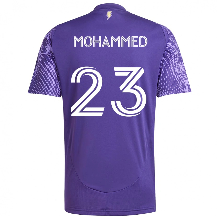 Danxen Kvinnor Shak Mohammed #23 Lila Vit Hemmatröja Matchtröjor 2025/26 Tröjor T-Tröja