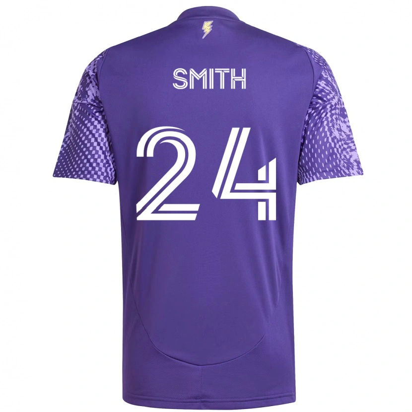 Danxen Kvinnor Kyle Smith #24 Lila Vit Hemmatröja Matchtröjor 2025/26 Tröjor T-Tröja