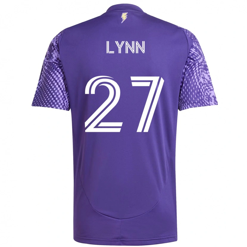 Danxen Kvinnor Jack Lynn #27 Lila Vit Hemmatröja Matchtröjor 2025/26 Tröjor T-Tröja