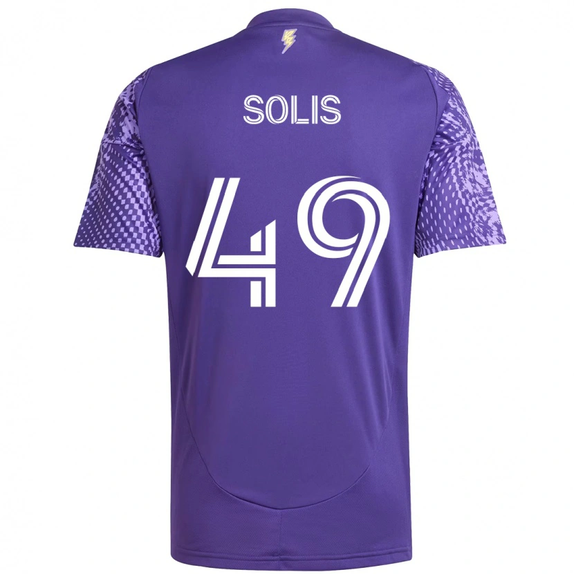 Danxen Kvinnor Jhon Solís #49 Lila Vit Hemmatröja Matchtröjor 2025/26 Tröjor T-Tröja