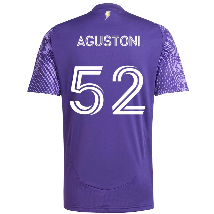Danxen Kvinnor Gonzalo Agustoni #52 Lila Vit Hemmatröja Matchtröjor 2025/26 Tröjor T-Tröja