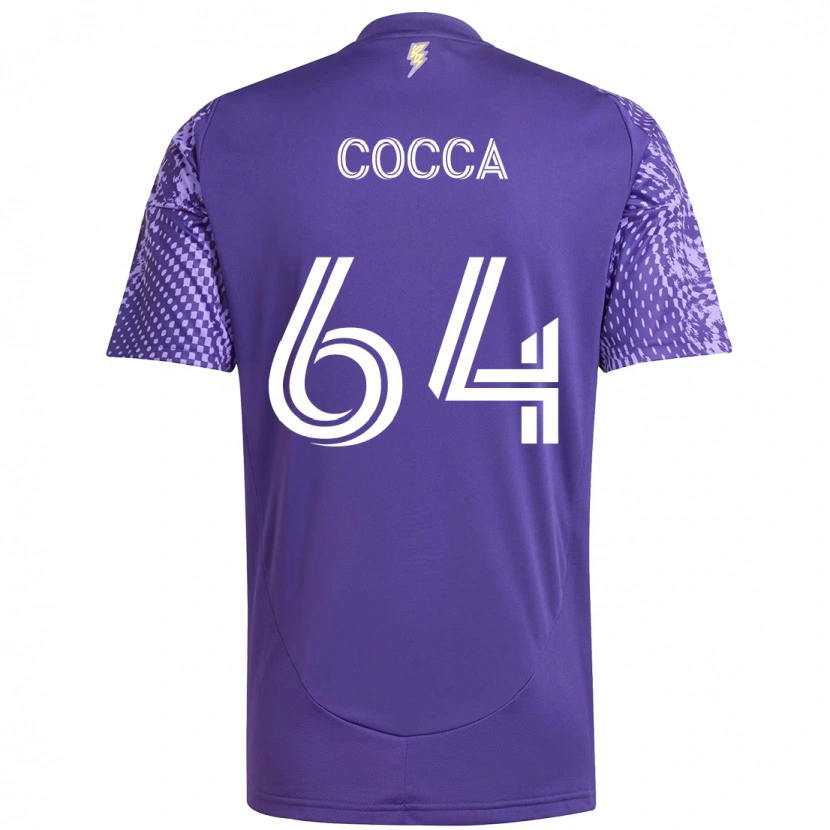 Danxen Kvinnor Manuel Cocca #64 Lila Vit Hemmatröja Matchtröjor 2025/26 Tröjor T-Tröja