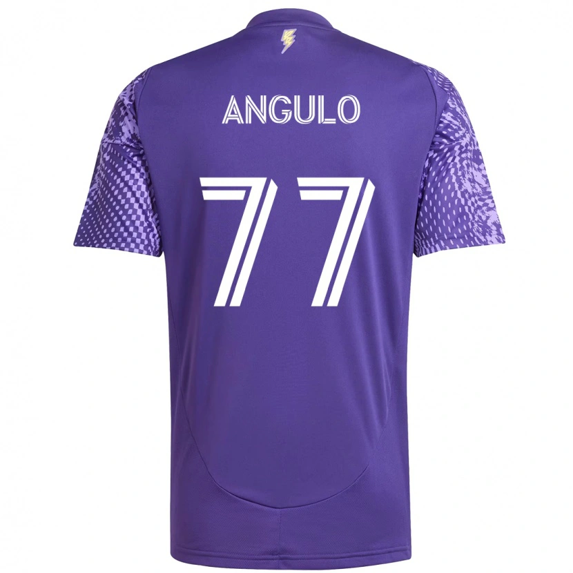 Danxen Kvinnor Iván Angulo #77 Lila Vit Hemmatröja Matchtröjor 2025/26 Tröjor T-Tröja