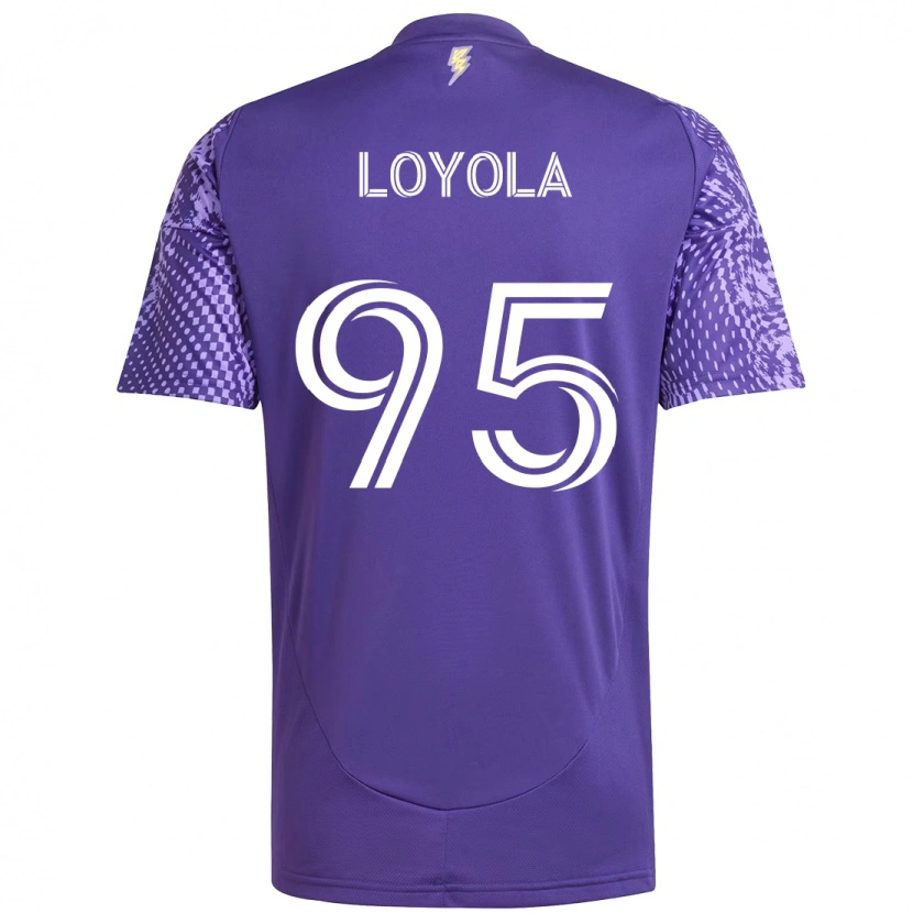 Danxen Kvinnor Favian Loyola #95 Lila Vit Hemmatröja Matchtröjor 2025/26 Tröjor T-Tröja
