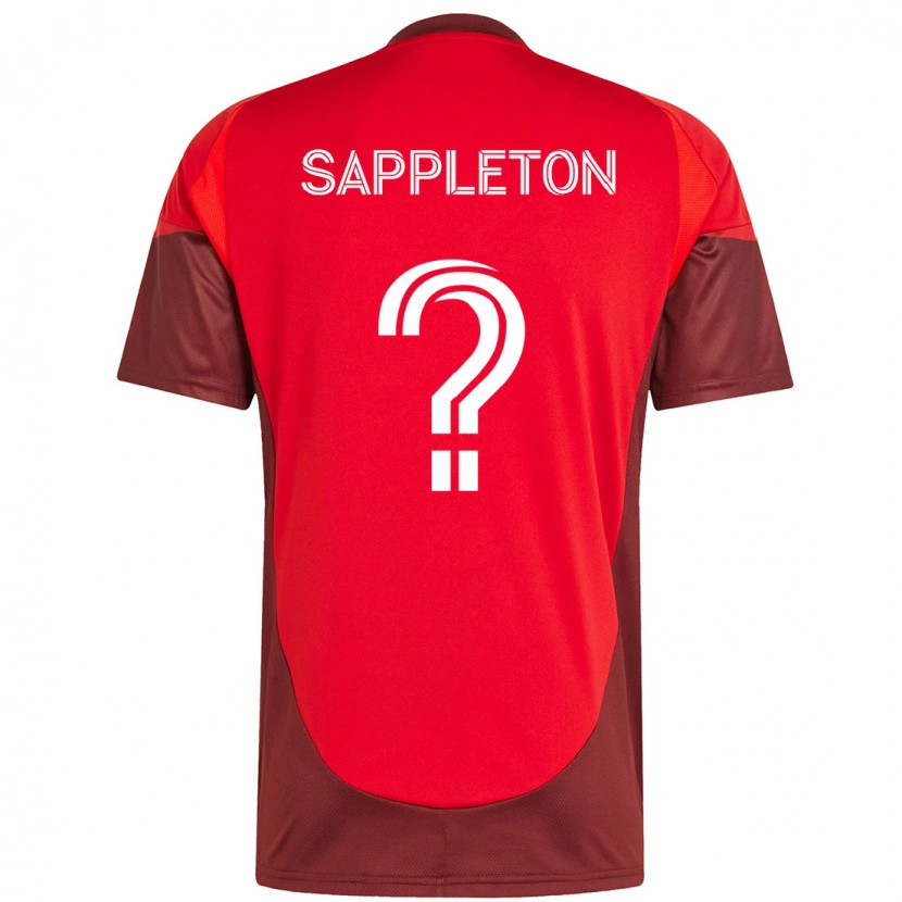Danxen Kvinnor Spencer Sappleton #0 Röd Vit Hemmatröja Matchtröjor 2025/26 Tröjor T-Tröja