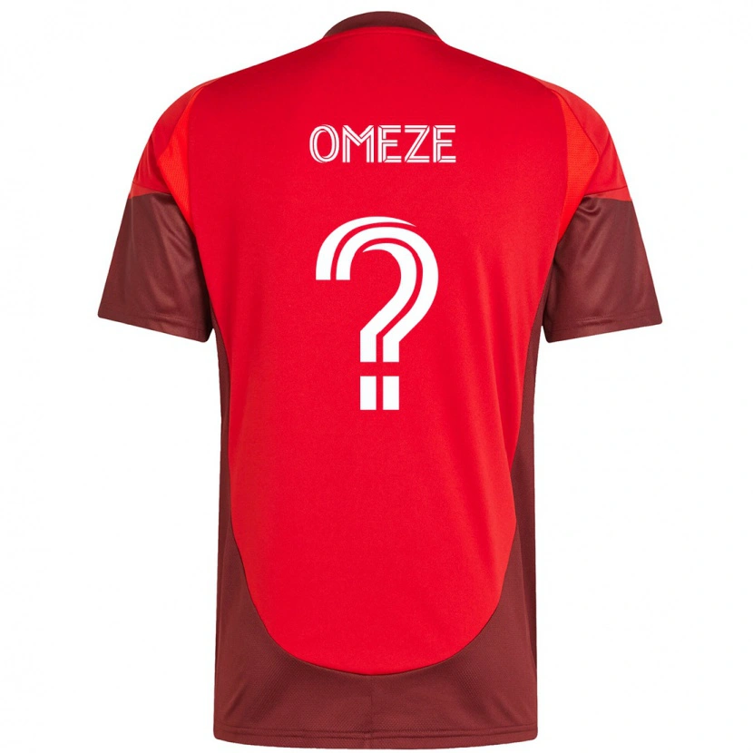 Danxen Kvinnor Chimere Omeze #0 Röd Vit Hemmatröja Matchtröjor 2025/26 Tröjor T-Tröja
