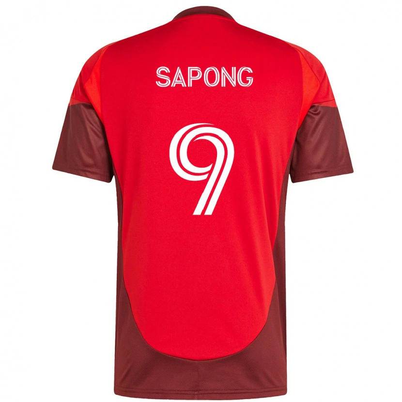 Danxen Kvinnor C.j. Sapong #9 Röd Vit Hemmatröja Matchtröjor 2025/26 Tröjor T-Tröja