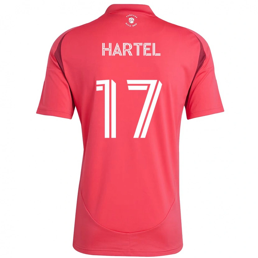 Danxen Kvinnor Marcel Hartel #17 Magenta Vit Hemmatröja Matchtröjor 2025/26 Tröjor T-Tröja