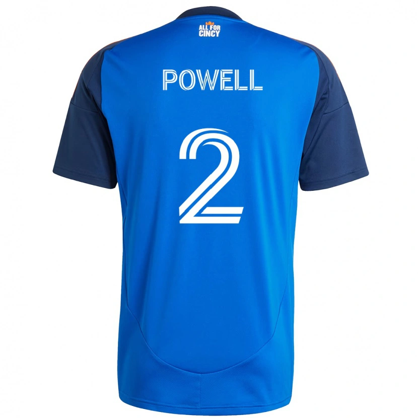 Danxen Kvinnor Alvas Powell #2 Mörkblå Orange Hemmatröja Matchtröjor 2025/26 Tröjor T-Tröja