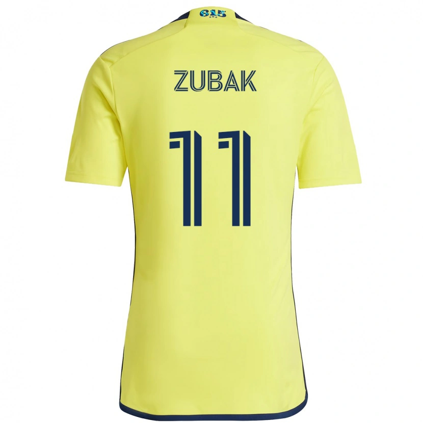 Danxen Kvinnor Ethan Zubak #11 Gul Marinblå Hemmatröja Matchtröjor 2025/26 Tröjor T-Tröja