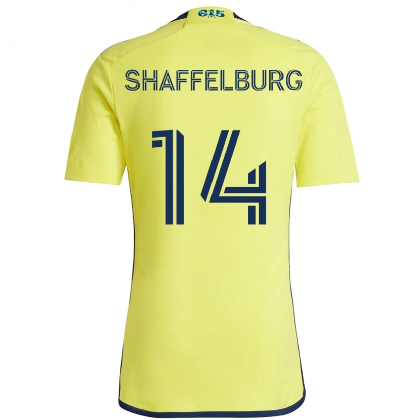 Danxen Kvinnor Jacob Shaffelburg #14 Gul Marinblå Hemmatröja Matchtröjor 2025/26 Tröjor T-Tröja