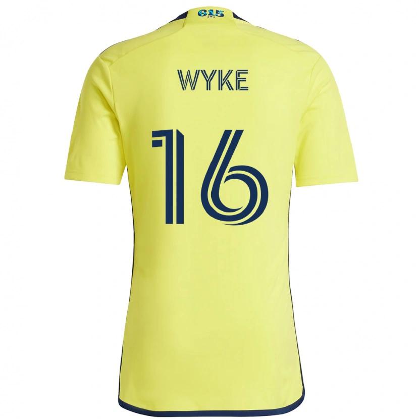 Danxen Kvinnor Laurence Wyke #16 Gul Marinblå Hemmatröja Matchtröjor 2025/26 Tröjor T-Tröja