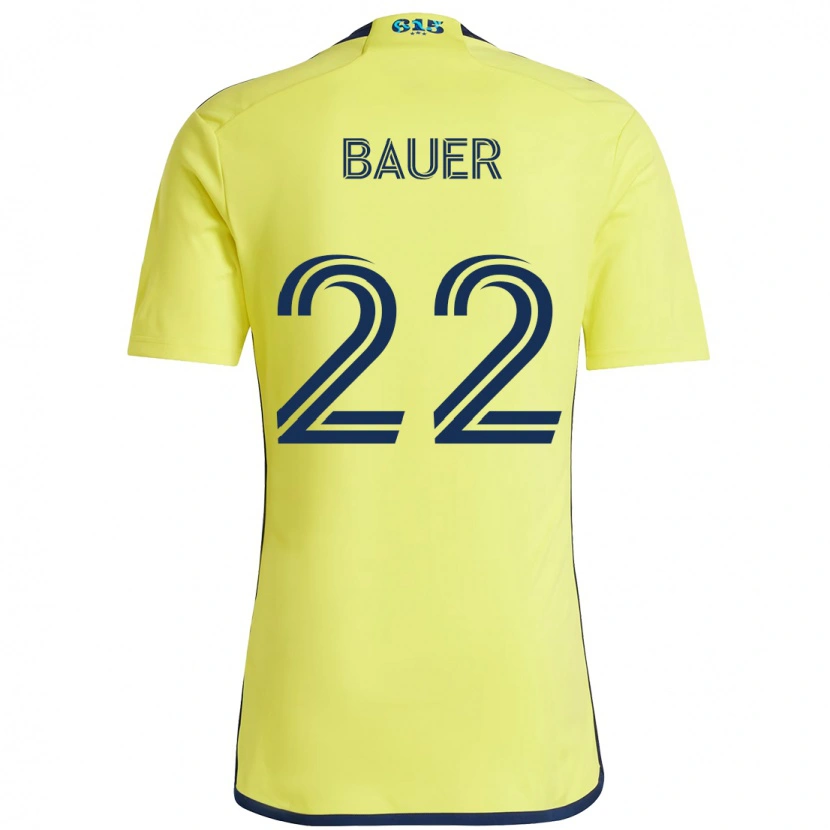 Danxen Kvinnor Josh Bauer #22 Gul Marinblå Hemmatröja Matchtröjor 2025/26 Tröjor T-Tröja