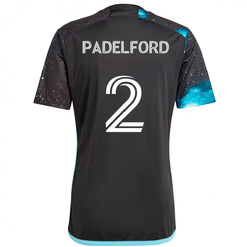 Danxen Kvinnor Devin Padelford #2 Svart Blå Hemmatröja Matchtröjor 2025/26 Tröjor T-Tröja