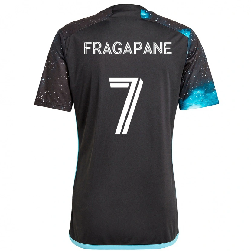 Danxen Kvinnor Franco Fragapane #7 Svart Blå Hemmatröja Matchtröjor 2025/26 Tröjor T-Tröja