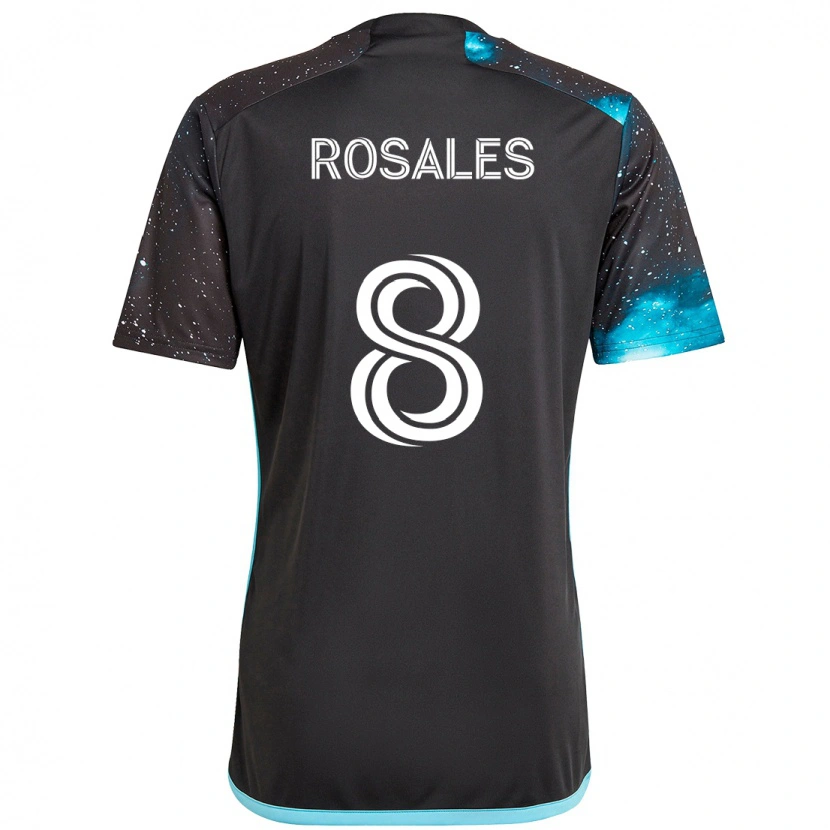 Danxen Kvinnor Joseph Rosales #8 Svart Blå Hemmatröja Matchtröjor 2025/26 Tröjor T-Tröja