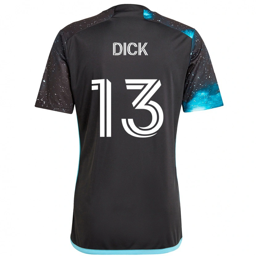 Danxen Kvinnor Eric Dick #13 Svart Blå Hemmatröja Matchtröjor 2025/26 Tröjor T-Tröja