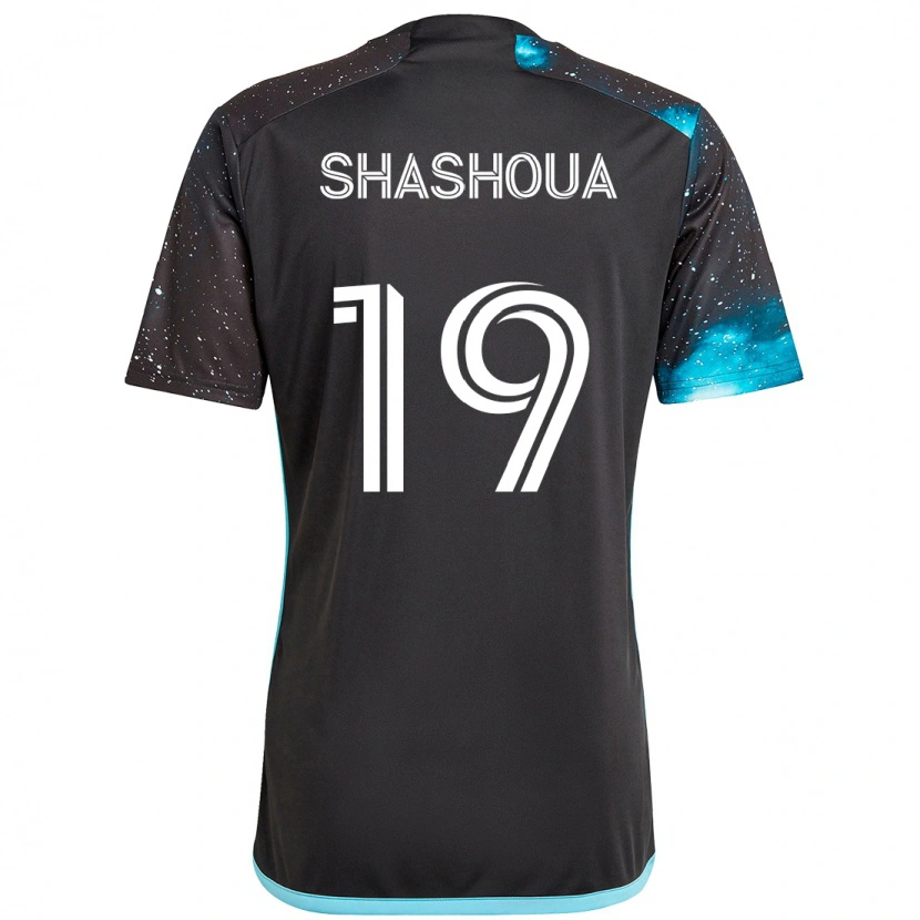 Danxen Kvinnor Sam Shashoua #19 Svart Blå Hemmatröja Matchtröjor 2025/26 Tröjor T-Tröja