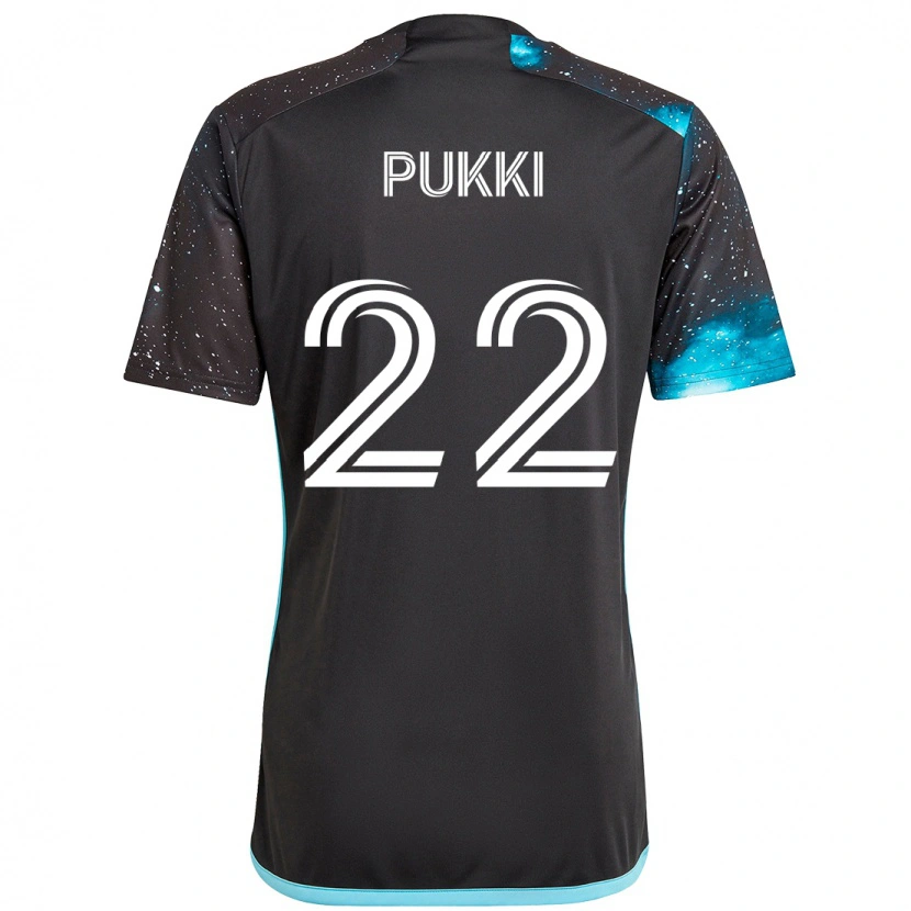 Danxen Kvinnor Teemu Pukki #22 Svart Blå Hemmatröja Matchtröjor 2025/26 Tröjor T-Tröja