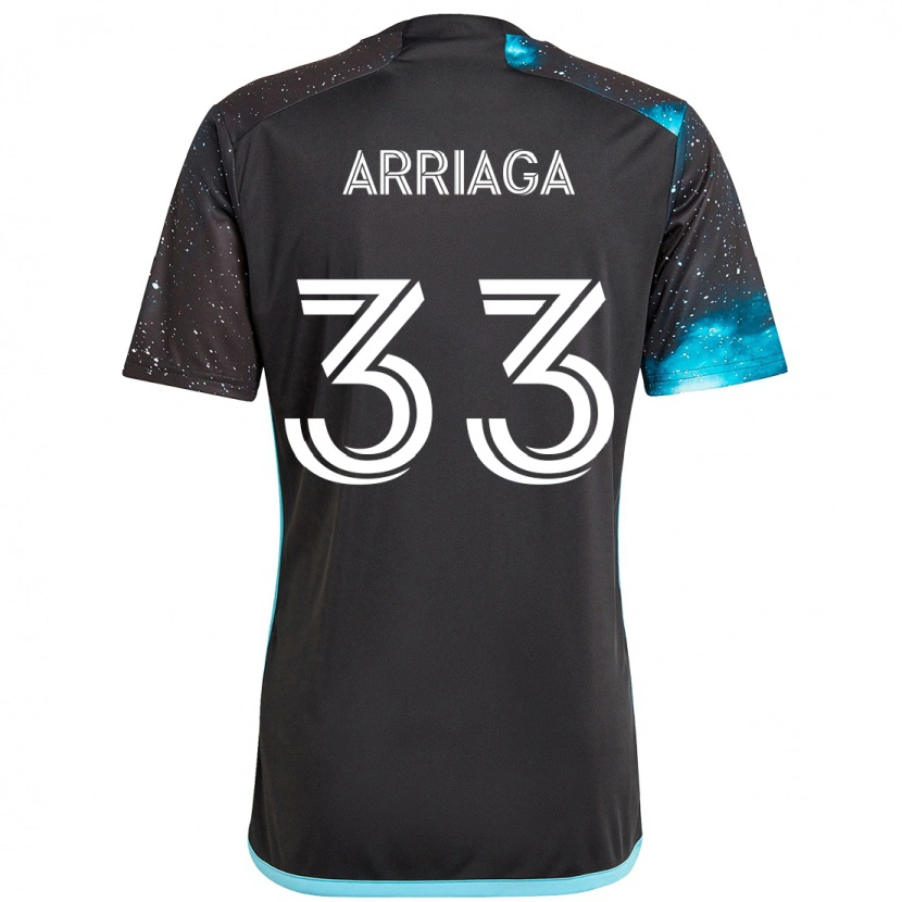 Danxen Kvinnor Kervin Arriaga #33 Svart Blå Hemmatröja Matchtröjor 2025/26 Tröjor T-Tröja