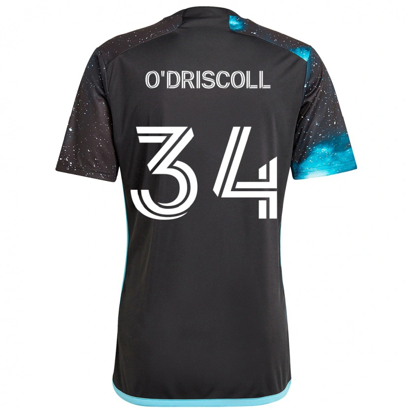 Danxen Kvinnor Rory O'driscoll #34 Svart Blå Hemmatröja Matchtröjor 2025/26 Tröjor T-Tröja