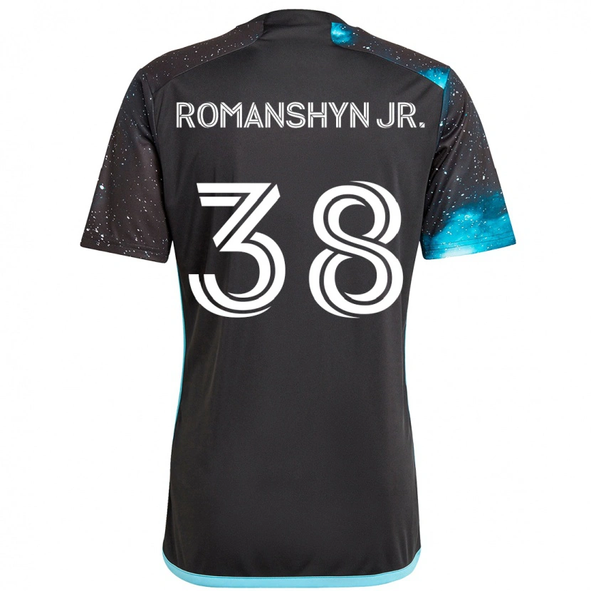 Danxen Kvinnor Kage Romanshyn Jr. #38 Svart Blå Hemmatröja Matchtröjor 2025/26 Tröjor T-Tröja